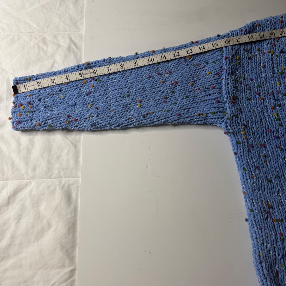 Women's Altar'd State Blue Cardigan Lightweight Knit Sweater Size Medium - Picture 7 of 9